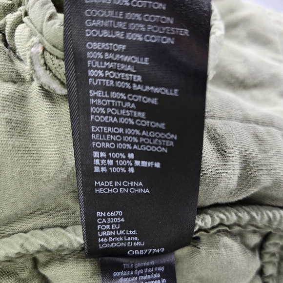 Free People Dolman Jacket Sage Quilted Cotton Bomber - Picture 14 of 16